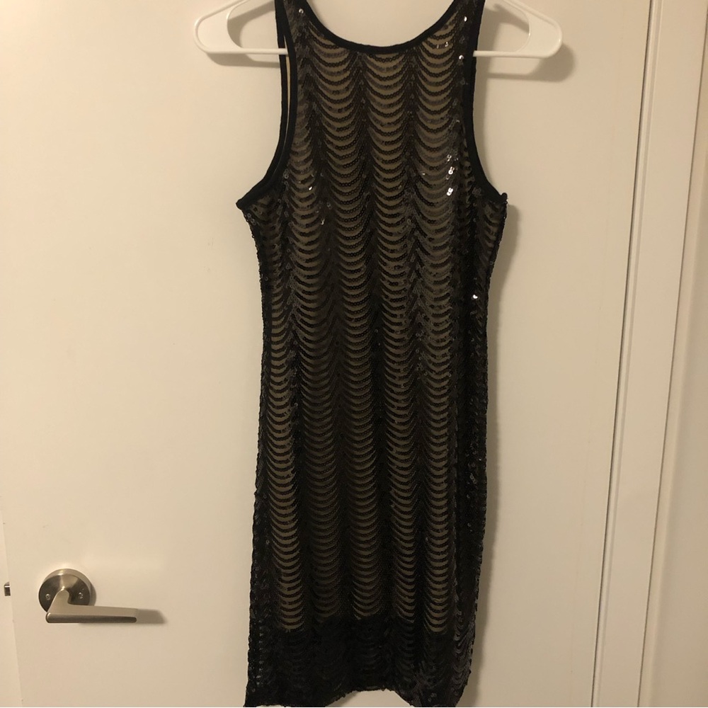Sequinned Sleeveless Dress